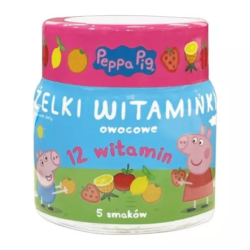 Żelki Witaminki o smaku owocowym Peppa Pig, 180 g. Domowa Apteczka.