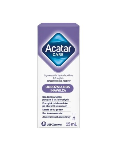 Acatar Care, Aerozol do nosa, 15 ml.