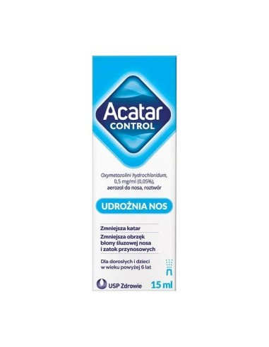 Acatar Control, Aerozol do nosa, 15 ml.