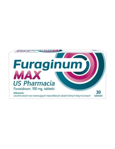 Furaginum Max, 30 tabletek. US Pharmacia