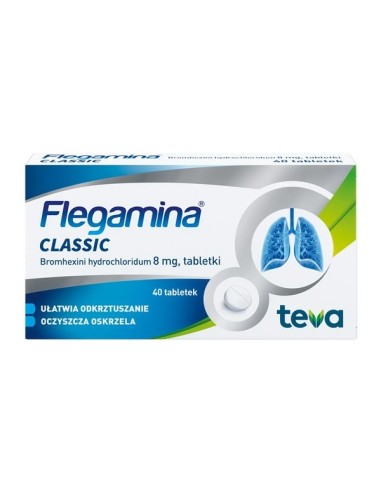 Flegamina Classic, 40 tabletek.