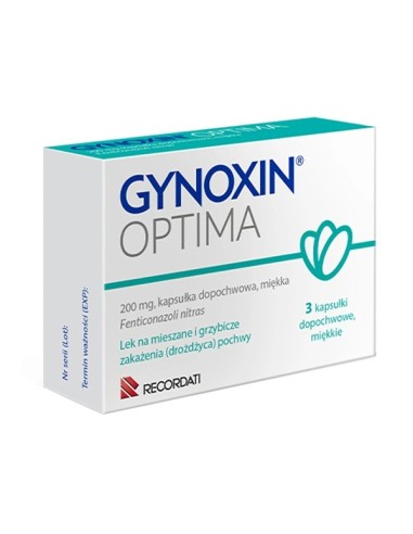 Gynoxin Optima, 3 kapsułki dopochwowe.