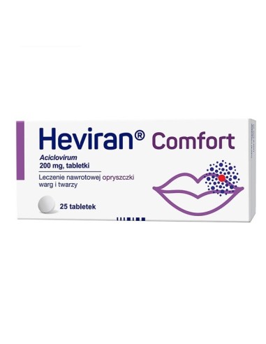 Heviran Comfort, 25 tabletek. Polpharma