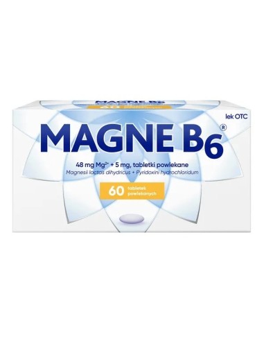 Magne-B6, 60 tabletek. Sanofi