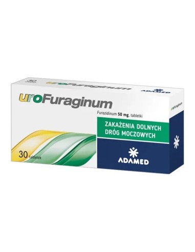 Urofuraginum, 30 tabletek. Adamed