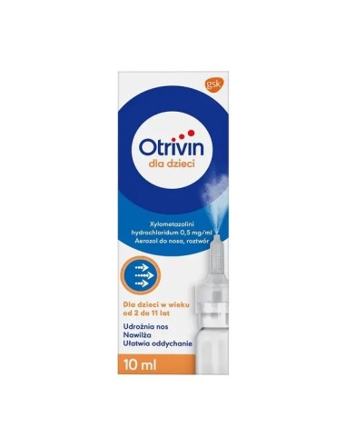 Otrivin dla dzieci, aerozol do nosa, 10 ml. Novartis