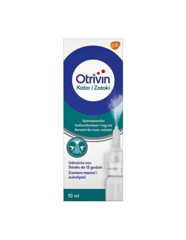 Otrivin Katar i Zatoki, aerozol do nosa, 10 ml. Novartis