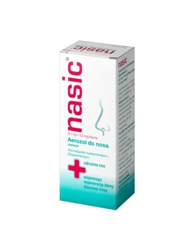 Nasic, Aerozol do nosa, 10 ml.