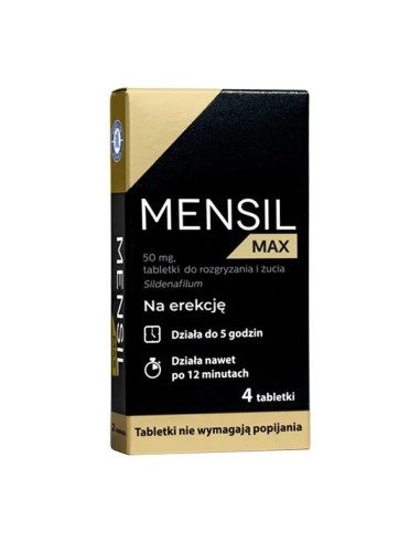 Mensil Max, 4 tabletki do rozgryzania i żucia. Hasco