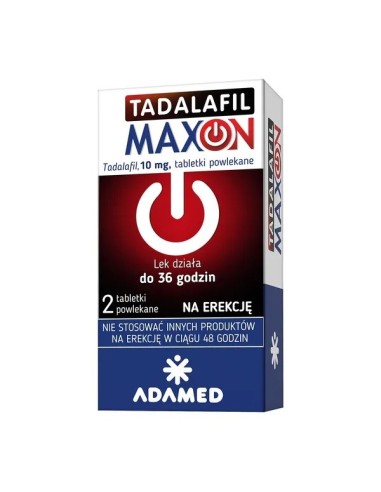 Maxon Tadalafil, 2 tabletki powlekane. Adamed