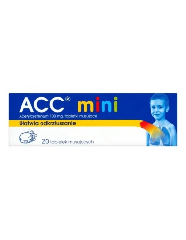 ACC mini, 100 mg. 10 tabletek musujących. Sandoz