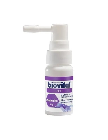 Biovital Sen, spray doustny, 15 ml. Egis Melatonina