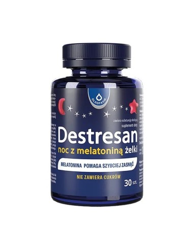 Destresan Noc z Melatoniną ŻELKI, 30 sztuk. Oleofarm