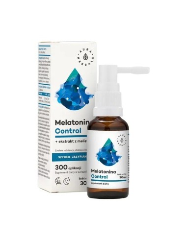 Melatonina Control + Melisa Aerozol, 30 ml. Aura Herbals