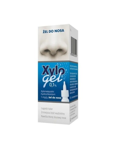 Xylogel, 0,1%, Żel do nosa, 10 g. Polfa Warszawa