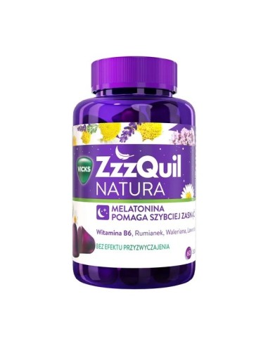 ZzzQuil NATURA  w Żelkach, 60 sztuk. Vicks