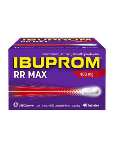 Ibuprom RR Max, 48 tabletek. US Pharmacia