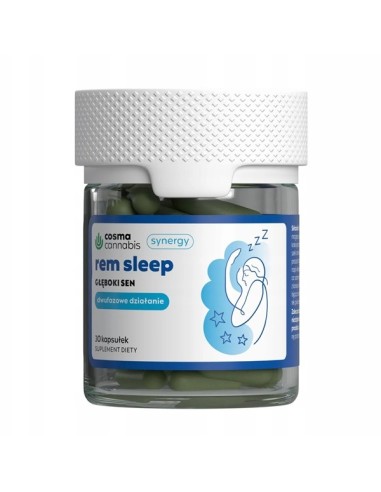 Cannabis Synergy Rem Sleep Głęboki Sen, 30 kapsułek. Cosma