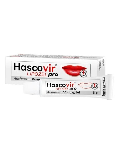 Hascovir Lipożel pro,  3 g.