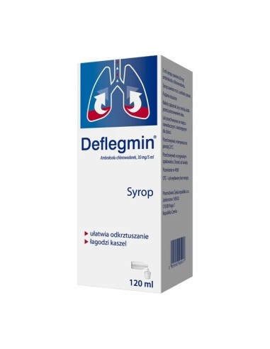 Deflegmin 30 mg. Syrop, 120 ml.