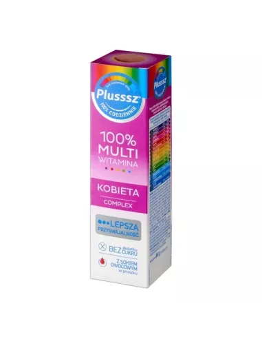 Plusssz Kobieta + Multiwitamina, 24 tabletki musujące.