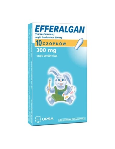 Efferalgan, 300 mg. 10 czopków.