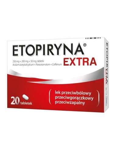 Etopiryna Extra, 20 tabletek.