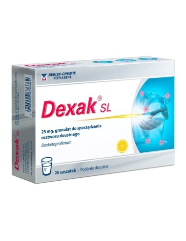 Dexak SL 25 mg. - 20 saszetek.