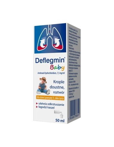 Deflegmin Baby 7,5 mg. Krople, 50 ml.