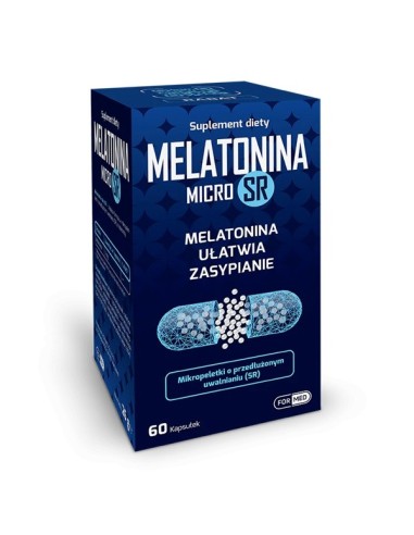 Melatonina MicroSR, 60 kapsułek.