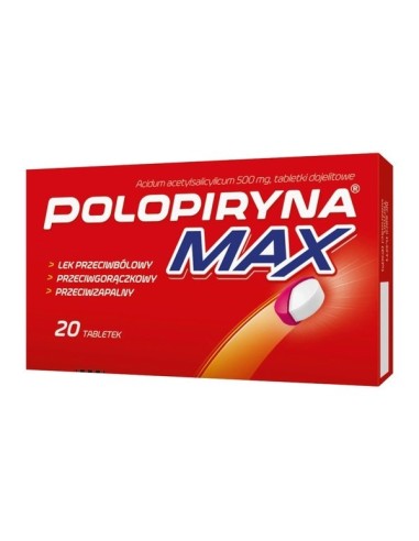 Polopiryna MAX, 20 tabletek.